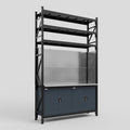 M2 Modular Work Bench with Shelves - H3100mm x W1920mm | Stainless WBT | Dark Grey