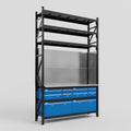 M2 Modular Work Bench with Shelves - H3100mm x W1920mm