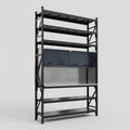 M2 Modular Work Bench with Shelves - H3100mm x W1920mm | Stainless WBT | Dark Grey
