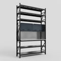 M2 Modular Work Bench with Shelves - H3100mm x W1920mm | Stainless WBT | Dark Grey