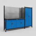 M21 Modular Work Bench - H2100mm x W2880mm | Laminate WBT | Blue