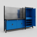 M21 Modular Work Bench - H2100mm x W2880mm | Laminate WBT | Blue