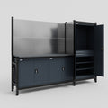 M21 Modular Work Bench - H2100mm x W2880mm | Laminate WBT | Dark Grey