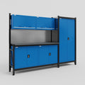 M21 Modular Work Bench - H2100mm x W2880mm | Laminate WBT | Blue