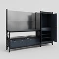 M21 Modular Work Bench - H2100mm x W2880mm | Laminate WBT | Dark Grey