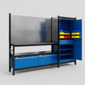 M21 Modular Work Bench - H2100mm x W2880mm | Laminate WBT | Blue