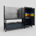 M21 Modular Work Bench - H2100mm x W2880mm | Laminate WBT | Dark Grey