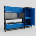 M21 Modular Work Bench - H2100mm x W2880mm | Laminate WBT | Blue