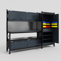 M21 Modular Work Bench - H2100mm x W2880mm | Laminate WBT | Dark Grey