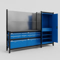 M21 Modular Work Bench - H2100mm x W2880mm | Laminate WBT | Blue