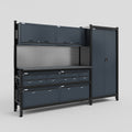 M21 Modular Work Bench - H2100mm x W2880mm | Laminate WBT | Dark Grey