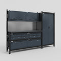 M21 Modular Work Bench - H2100mm x W2880mm | Laminate WBT | Dark Grey