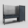 M21 Modular Work Bench - H2100mm x W2880mm | Laminate WBT | Dark Grey