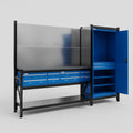 M21 Modular Work Bench - H2100mm x W2880mm | Laminate WBT | Blue
