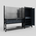 M21 Modular Work Bench - H2100mm x W2880mm | Laminate WBT | Dark Grey