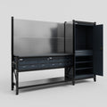 M21 Modular Work Bench - H2100mm x W2880mm | Laminate WBT | Dark Grey