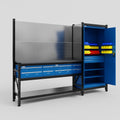 M21 Modular Work Bench - H2100mm x W2880mm | Laminate WBT | Blue
