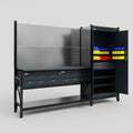 M21 Modular Work Bench - H2100mm x W2880mm | Laminate WBT | Dark Grey
