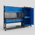 M21 Modular Work Bench - H2100mm x W2880mm | Laminate WBT | Blue