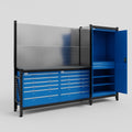 M21 Modular Work Bench - H2100mm x W2880mm | Laminate WBT | Blue
