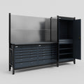 M21 Modular Work Bench - H2100mm x W2880mm | Laminate WBT | Dark Grey
