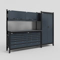 M21 Modular Work Bench - H2100mm x W2880mm | Laminate WBT | Dark Grey