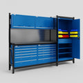 M21 Modular Work Bench - H2100mm x W2880mm | Laminate WBT | Blue
