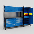 M21 Modular Work Bench - H2100mm x W2880mm | Laminate WBT | Blue