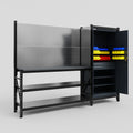M21 Modular Work Bench - H2100mm x W2880mm | Laminate WBT | Dark Grey