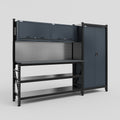 M21 Modular Work Bench - H2100mm x W2880mm | Laminate WBT | Dark Grey