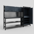 M21 Modular Work Bench - H2100mm x W2880mm | Laminate WBT | Dark Grey