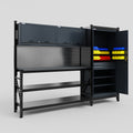 M21 Modular Work Bench - H2100mm x W2880mm | Laminate WBT | Dark Grey