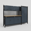 M21 Modular Work Bench - H2100mm x W2880mm | MDF WBT | Dark Grey