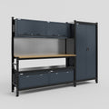 M21 Modular Work Bench - H2100mm x W2880mm | MDF WBT | Dark Grey