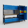 M21 Modular Work Bench - H2100mm x W2880mm | MDF WBT | Blue