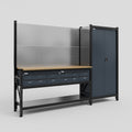 M21 Modular Work Bench - H2100mm x W2880mm | MDF WBT | Dark Grey