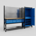 M21 Modular Work Bench - H2100mm x W2880mm | MDF WBT | Blue