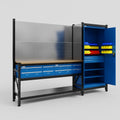 M21 Modular Work Bench - H2100mm x W2880mm | MDF WBT | Blue