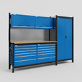 M21 Modular Work Bench - H2100mm x W2880mm | MDF WBT | Blue