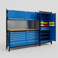 M21 Modular Work Bench - H2100mm x W2880mm | MDF WBT | Blue