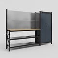 M21 Modular Work Bench - H2100mm x W2880mm | MDF WBT | Dark Grey