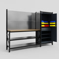 M21 Modular Work Bench - H2100mm x W2880mm | MDF WBT | Dark Grey