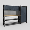 M21 Modular Work Bench - H2100mm x W2880mm | MDF WBT | Dark Grey