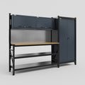 M21 Modular Work Bench - H2100mm x W2880mm | MDF WBT | Dark Grey