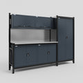 M21 Modular Work Bench - H2100mm x W2880mm | Stainless WBT | Dark Grey