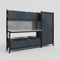 M21 Modular Work Bench - H2100mm x W2880mm | Stainless WBT | Dark Grey
