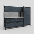 M21 Modular Work Bench - H2100mm x W2880mm | Stainless WBT | Dark Grey