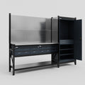 M21 Modular Work Bench - H2100mm x W2880mm | Stainless WBT | Dark Grey