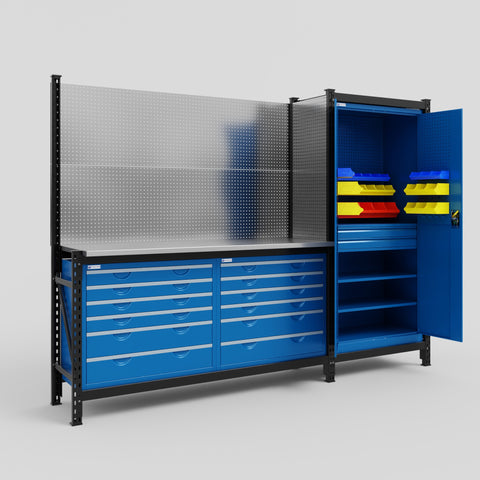 M21 Modular Work Bench - H2100mm x W2880mm