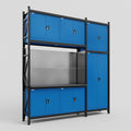 M21 Modular Work Bench - H3100mm x W2880mm | Laminate WBT | Blue